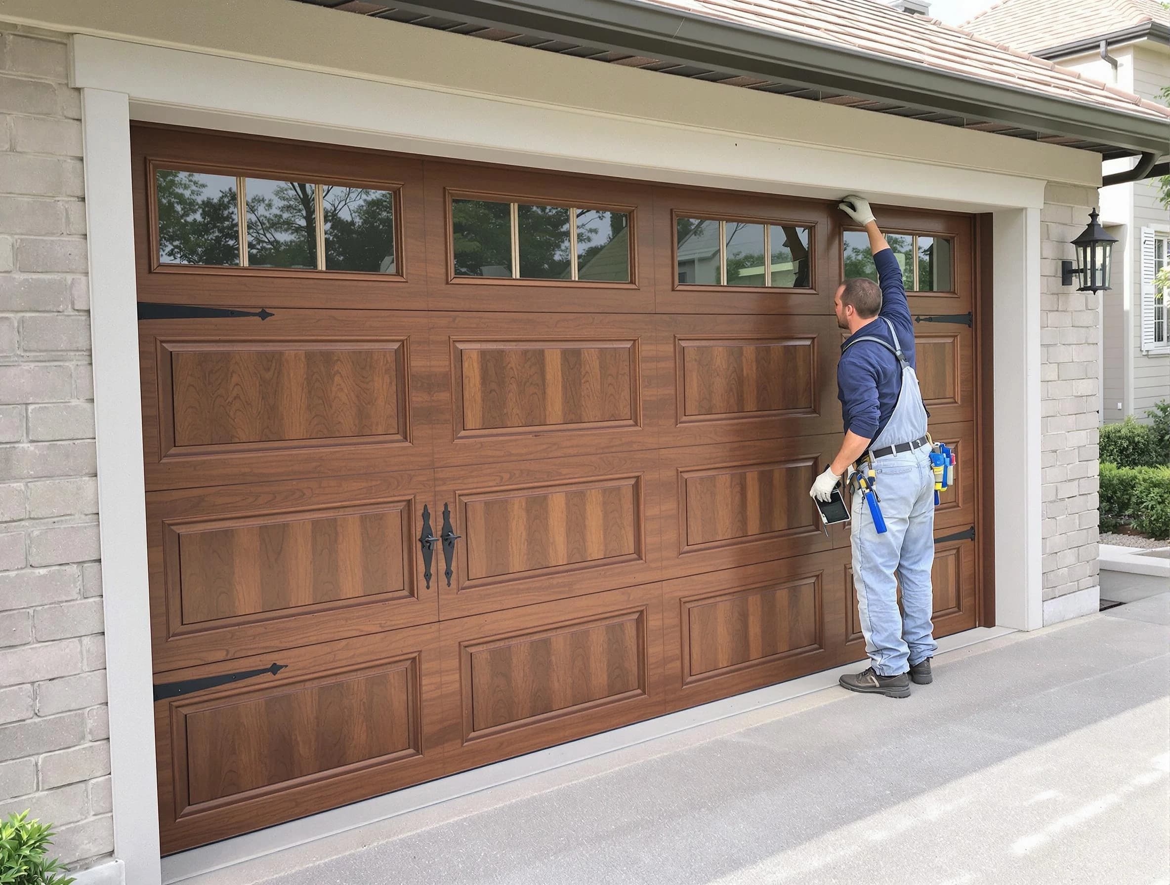 Custom garage door showcase by Greensburg Garage Door Repair in Greensburg