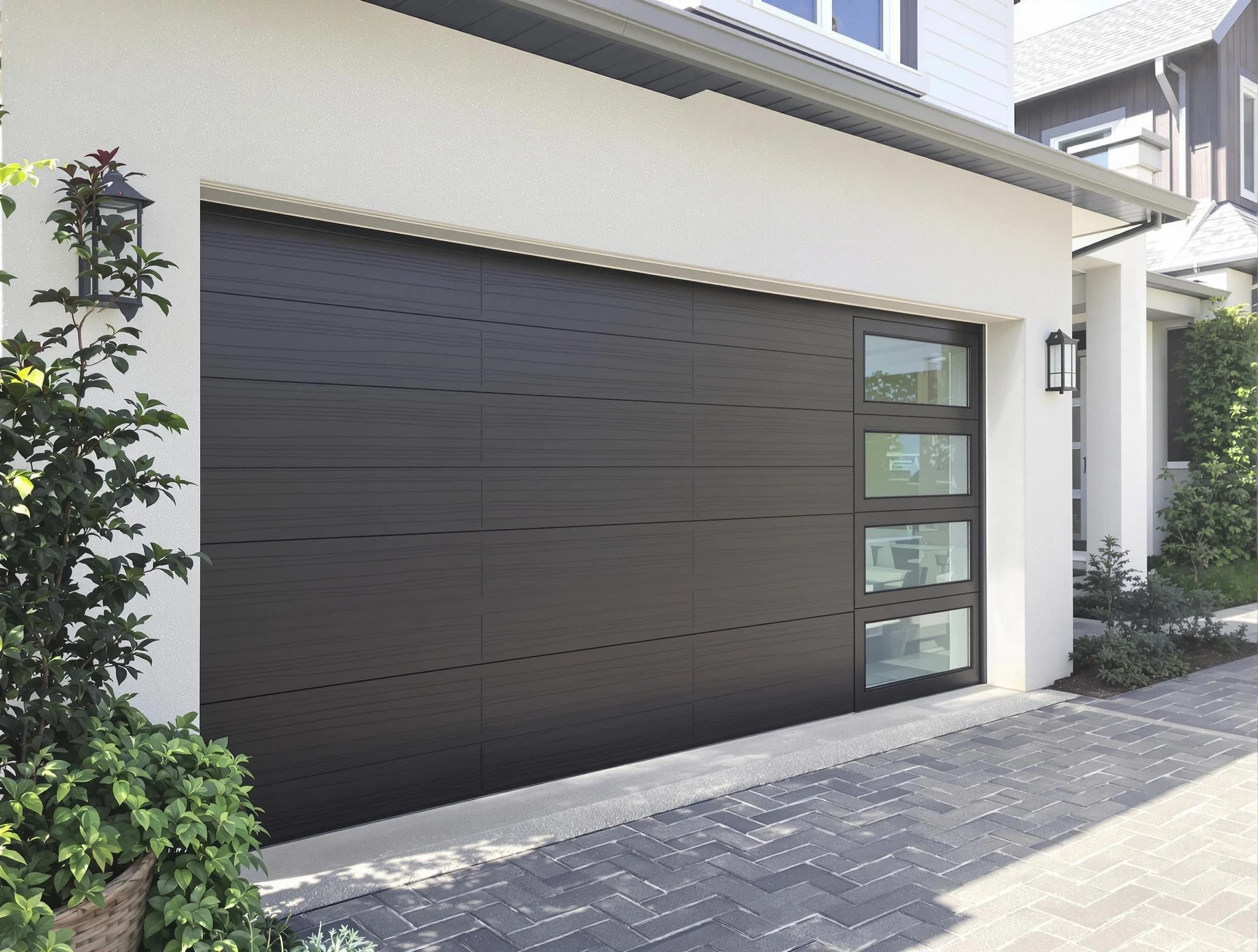 Custom garage door installation by Greensburg Garage Door Repair in Greensburg