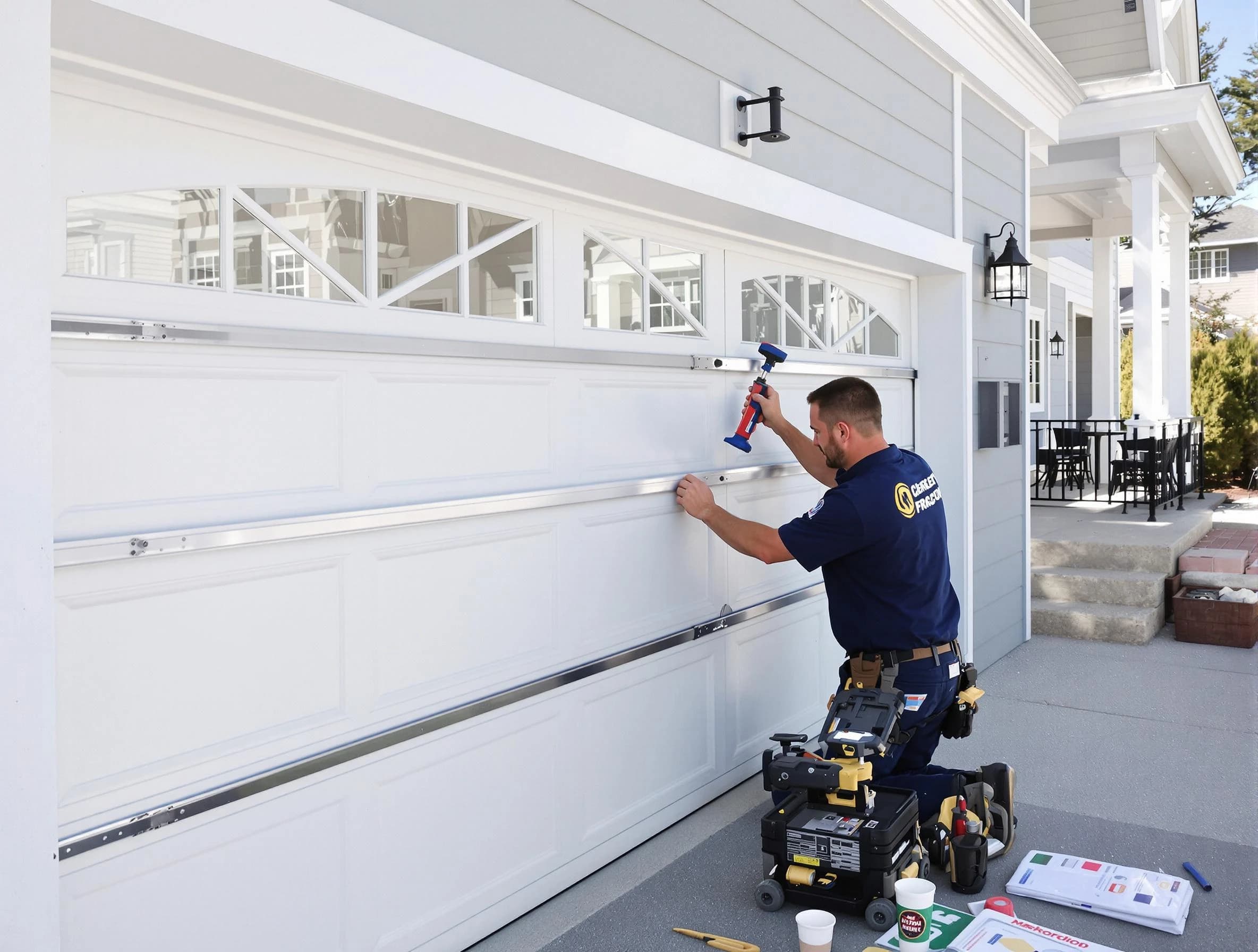 Professional garage door installation by Greensburg Garage Door Repair in Greensburg