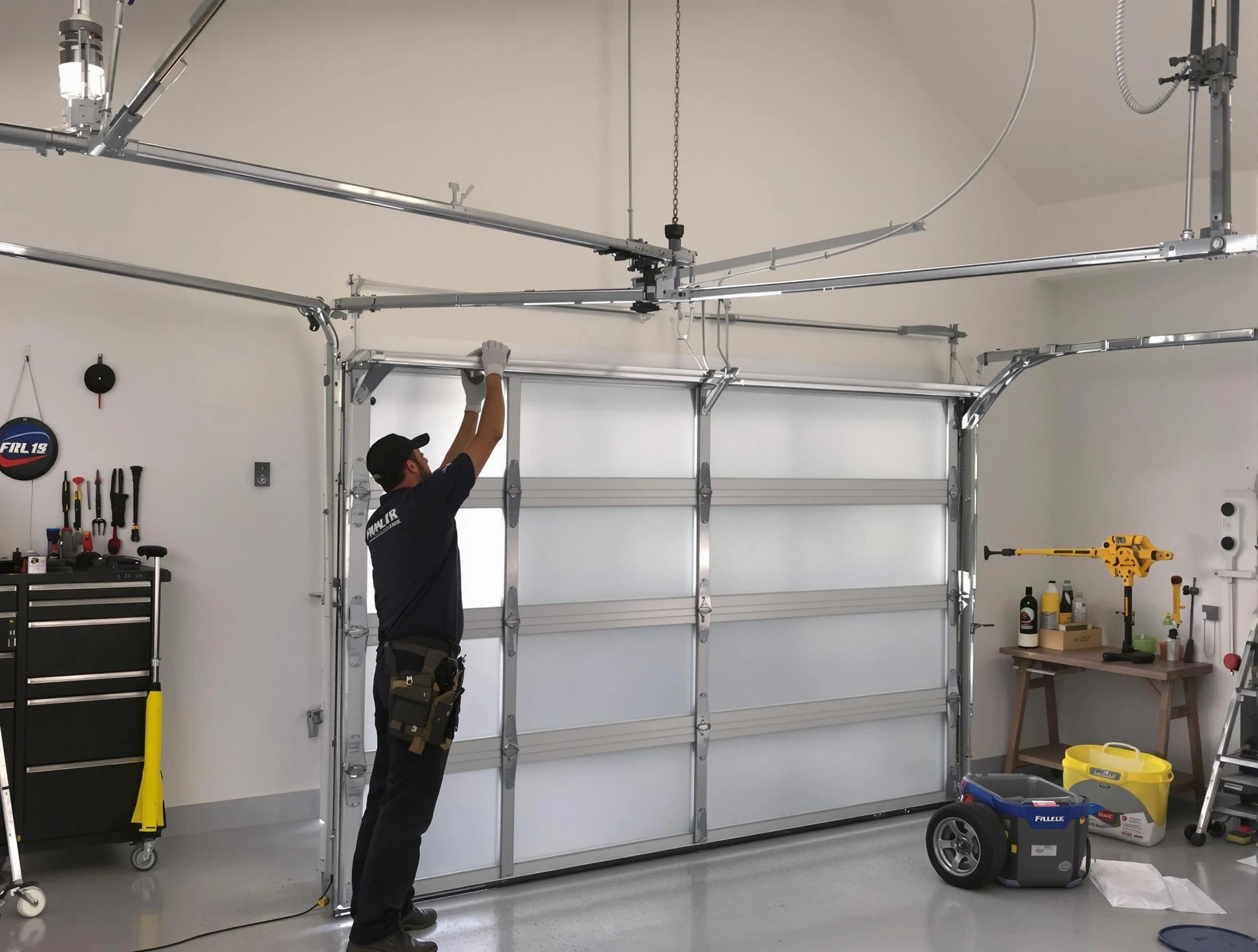 Greensburg Garage Door Repair certified team performing precision garage door installation in Greensburg