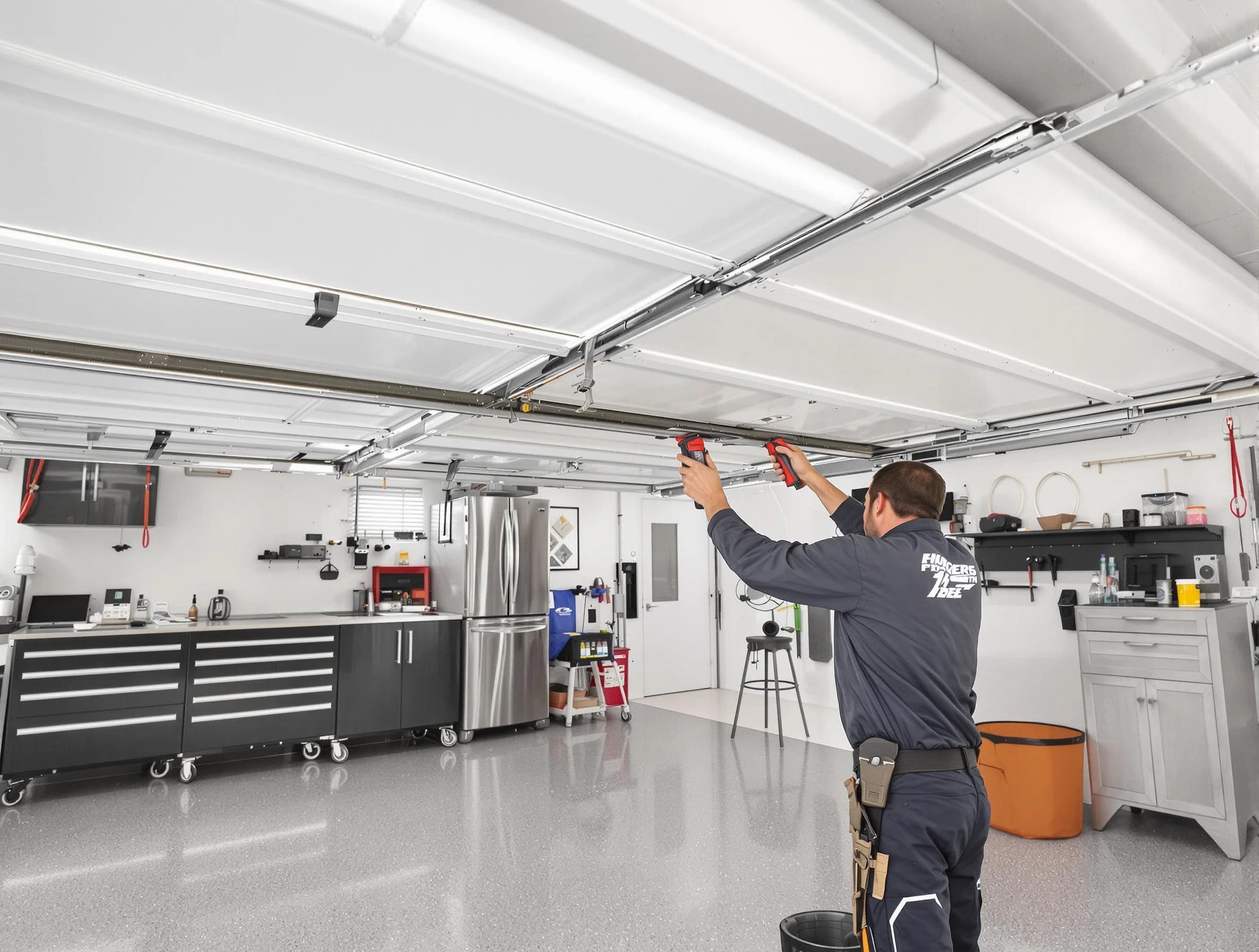 Overhead garage door repair service by Greensburg Garage Door Repair in Greensburg