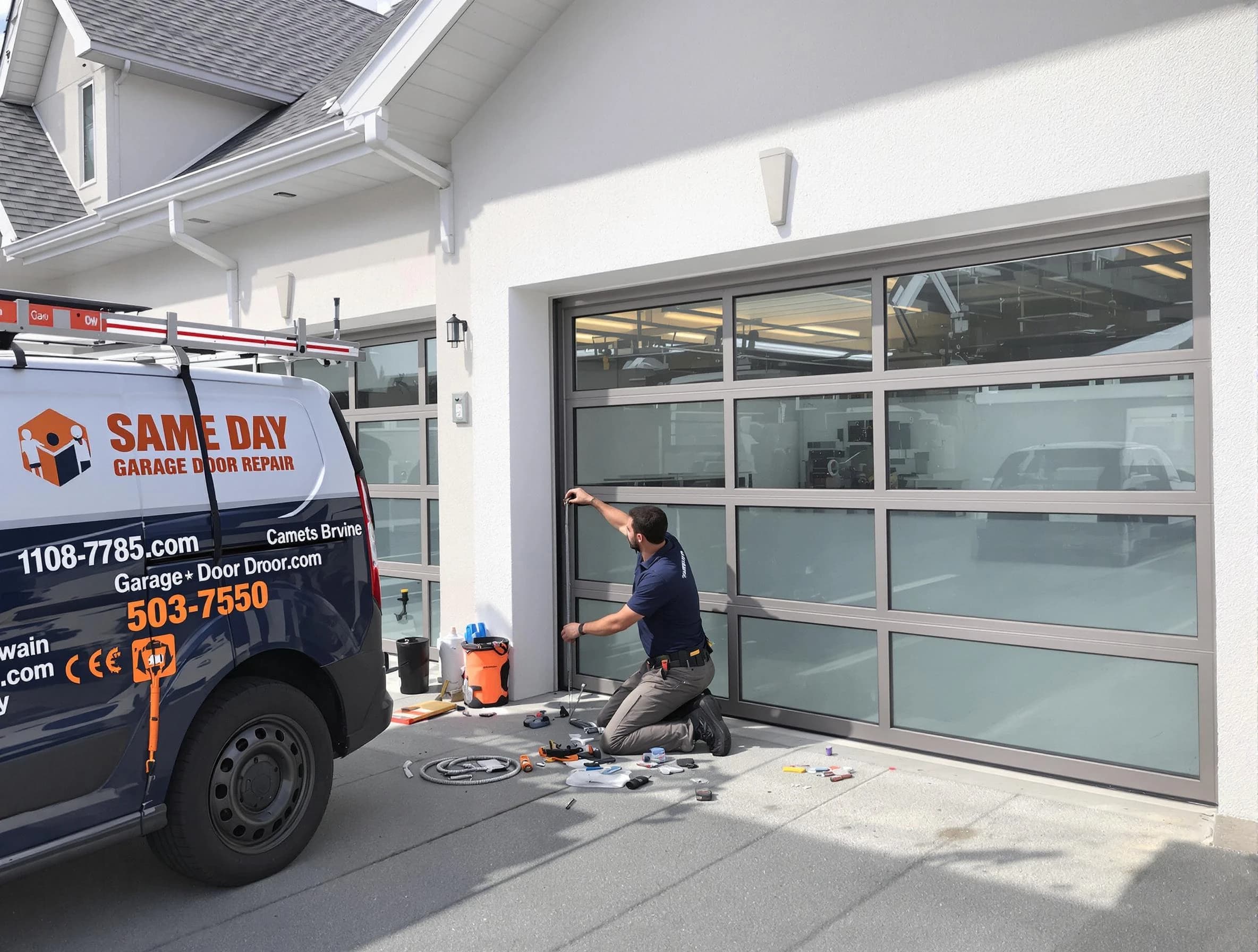 Same-day garage door repair service by Greensburg Garage Door Repair in Greensburg