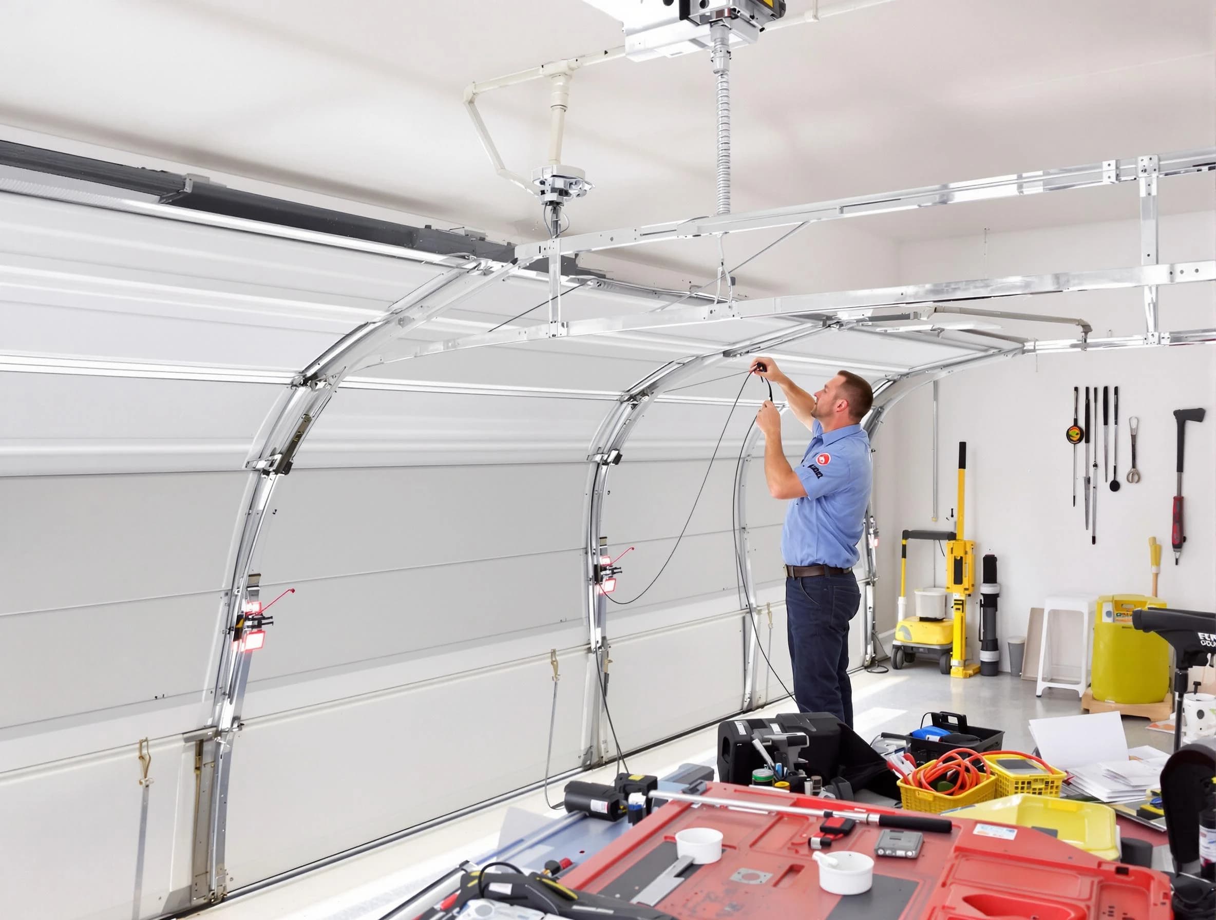 Garage door cable repair service by Greensburg Garage Door Repair in Greensburg