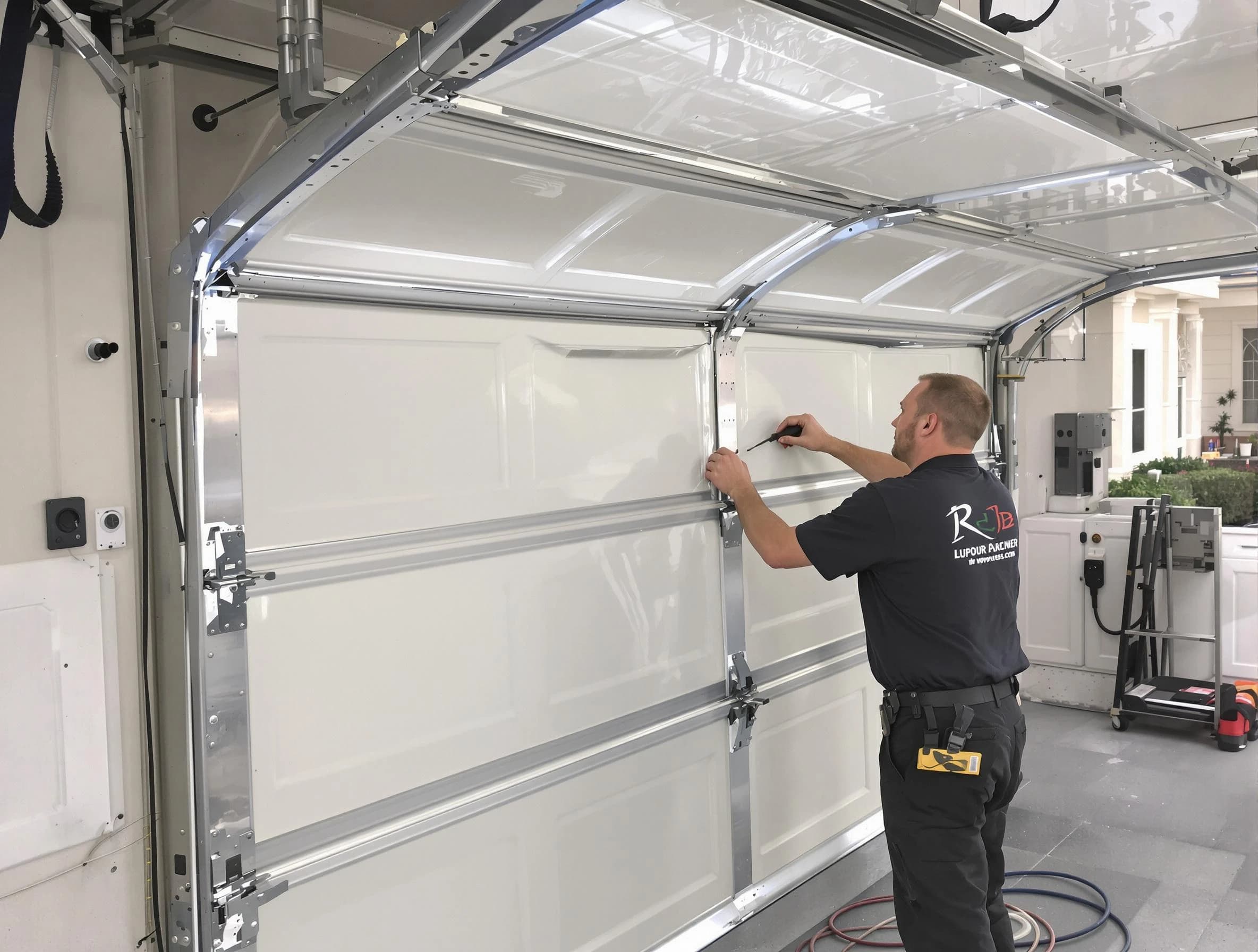 Greensburg Garage Door Repair professional performing panel repair in Greensburg