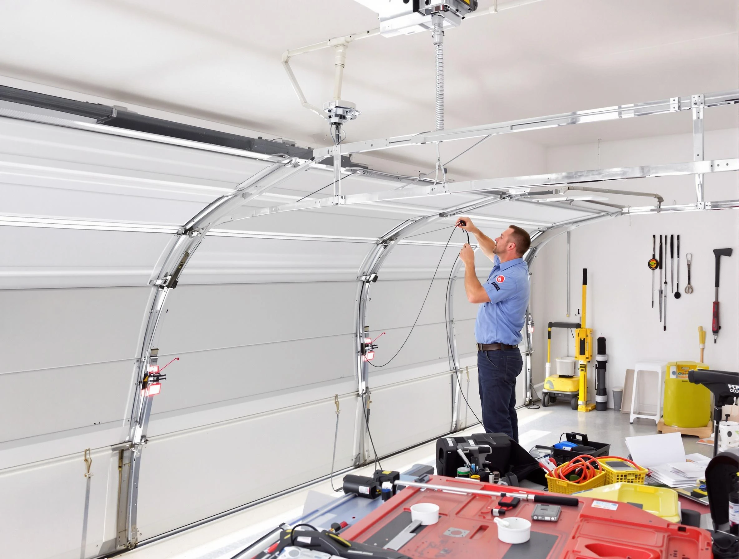 Garage door cable repair service by Greensburg Garage Door Repair in Greensburg