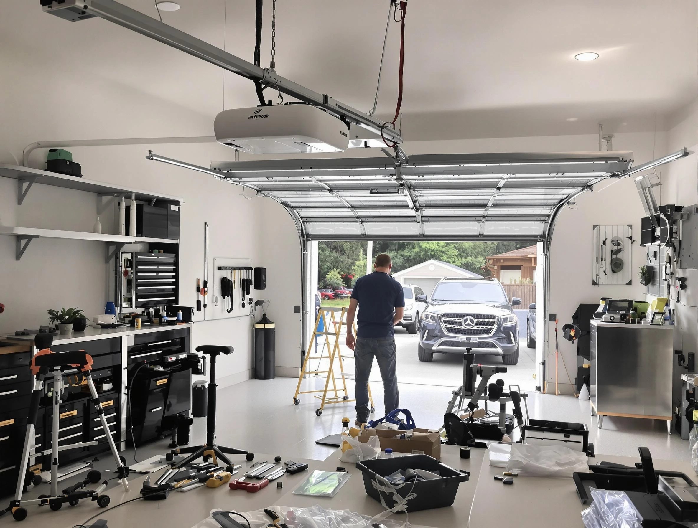 Garage door opener installation by Greensburg Garage Door Repair in Greensburg